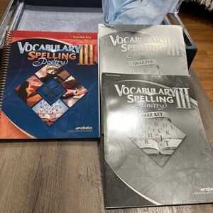 Abeka vocabulary spelling poetry books